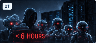Agentic attackers near cloud infrastructure with a less than six hours warning.